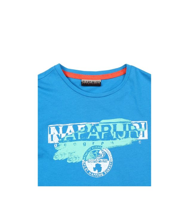 Napapijri Junior Turquoise Shadow T-Shirt Online