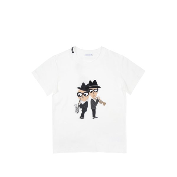 Dolce & Gabbana Jazz White T-Shirt Supply