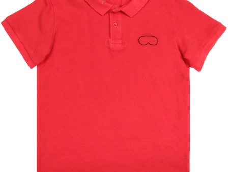 AI Riders on the Storm Kids Red Logo Polo Shirt Online Hot Sale