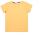 Lacoste Kids Signature Logo Orange T-Shirt Supply