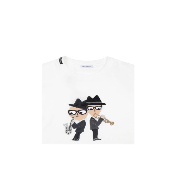 Dolce & Gabbana Jazz White T-Shirt Supply