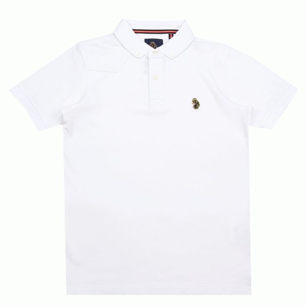 Luke 1977 Junior White Polo Shirt Cheap