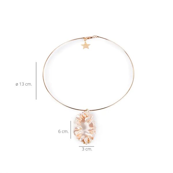 Colar MISSISSIPPI LUXE #PERLAS #brilhante ouro Cheap