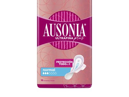 AUSONIA ULTRAFINA PLUS compressas padrão com alças 16 u For Cheap