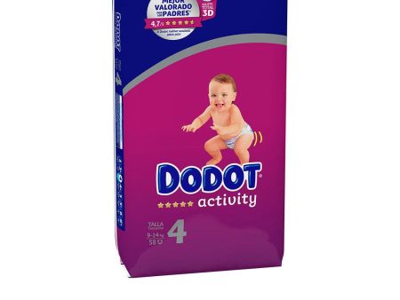 DODOT ACTIVITY T4 pañales 9-14 kg 58 u Sale